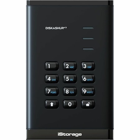 Kanguru DISKASHUR3 SSD OFFERS AES 256-BIT ENCRYPTION, FIPS 140-3 LEVEL 3 PENDING, MILITARY IS-DA3-256-SSD-8000-B