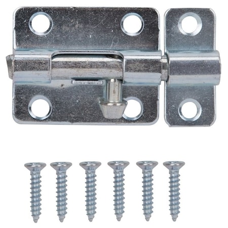 Prosource Barrel Bolt, 0.31 Dia in Bolt Head, 2-1/2 in L Bolt, Steel, Zinc Plated CL-201-PS