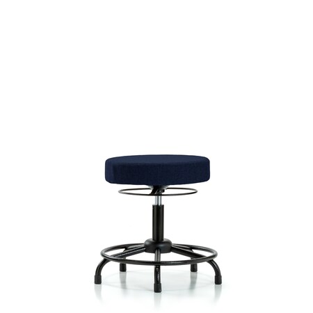 Blue Ridge Ergonomics Desk Stool, Fabric, RT, Glides, Nav BR-FDHSO-RT-RG-F45