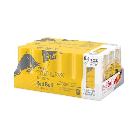 Red Bull The Yellow Edition Tropical Energy Drink, Tropical Punch, 8.4 oz Can, 24PK RBD28162