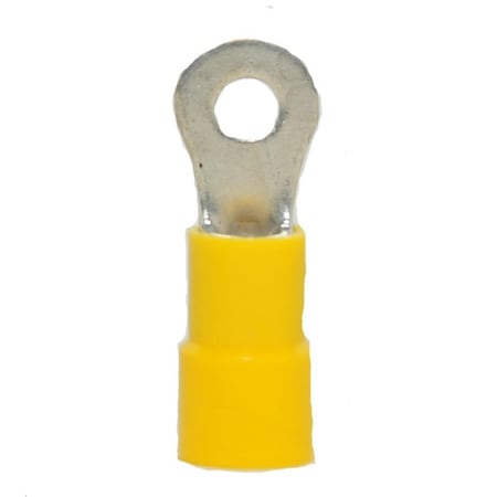 Hillsdale Terminal Ring Terminal, #8 Stud Size, 10 AWG, 600 V, Vinyl Insulated, 1000 PK 50225
