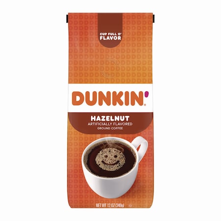 Dunkin Hazelnut Coffee, 12 oz Bag SMU00049