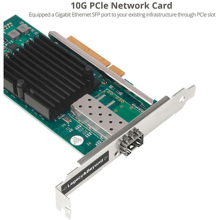 Siig ADDS ONE 10GBE SFP ETHERNET PORT VIA AN AVAILABLE PCI EXPRESS 2.0 X8 TO SERVER O LB-GE0411-S1