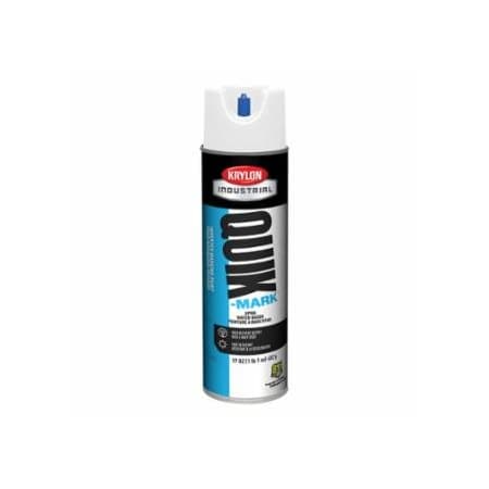 Krylon Industrial Quik-Mark, APWA Water-Based Inverted Marking Paint, 17oz Aerosol, Brilliant White, 12PK 425-A03901004