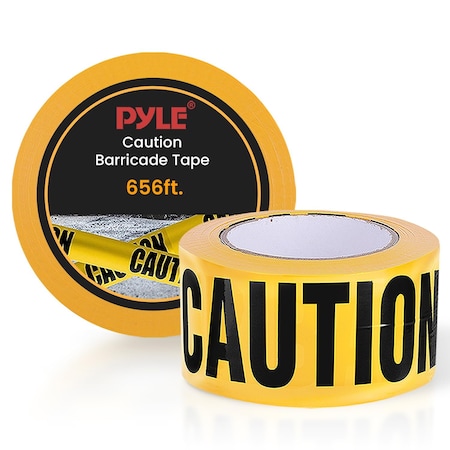 Pyle 2 Pieces Safety Yellow Caution Tape Set PCNTX2