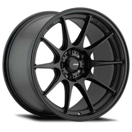 Konig 18 x 8.5 in. Dekagram 5 x 114.3 mm ET35 Wheel, Semi-Matte Black DK88514355