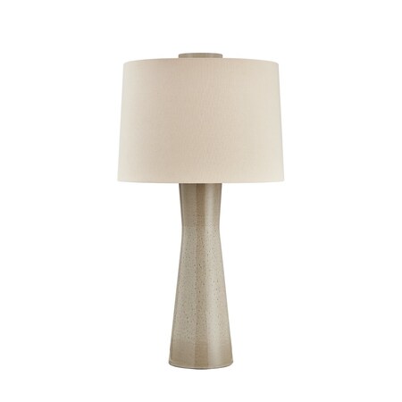 Hudson Valley Lighting Havelock 1 Light Table Lamp in Aged Brass and Ceramic Roan Grey Finish L3633-AGB/CRG