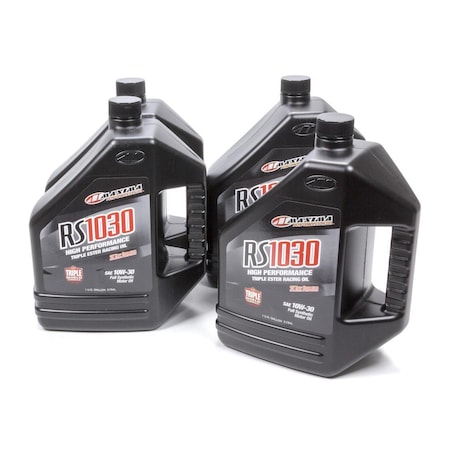 Maxima Racing Oils 39-019128 10W30 Synthetic Oil Case; 4 x 1 gal RS1030 MAX39-019128