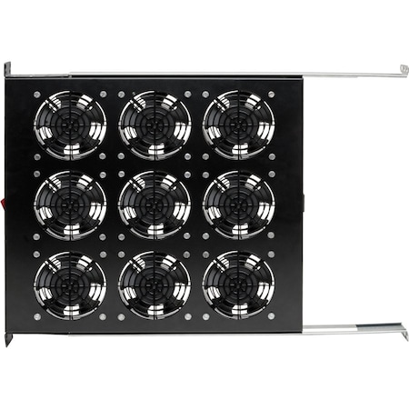 Eaton Tripp Lite Series Fan Tray for 19 in. Racks - 1U, 9 120V High-Performance Fans, 864 CFM, C14 Inlet SRFANTRAY9
