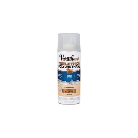 Rust-Oleum Matte Triple Thick Polyurethane Spray Paint, 6PK 318289