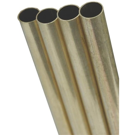 Dendesigns 0.31 in. OD x 36 in. Round Brass Tube DE3253188