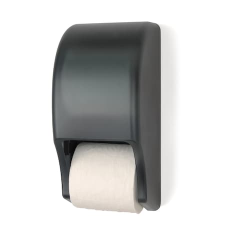 Hapco Elmar Standard Two Roll Tissue Dispenser, Black Translucent RD002801