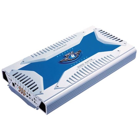 Pyle 6 Channel Marine Amplifier Receiver - Waterproof Wireless Bridgeable Audio Amp with 2000W Power PLMRA620