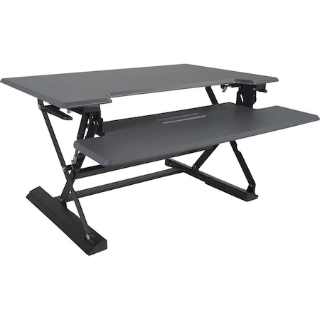 Victor Technology Height Adjustable Standing Desk with Keyboard Tray Standing Desk Converter, 23 in D X 36 in W X DCX760G