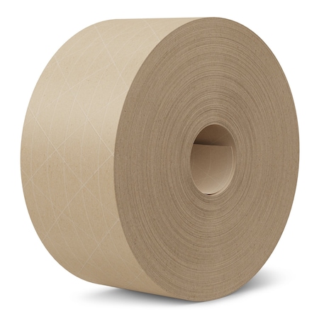 Central Water-Activated Tape, 3 in W x 450 ft L, Natural 260