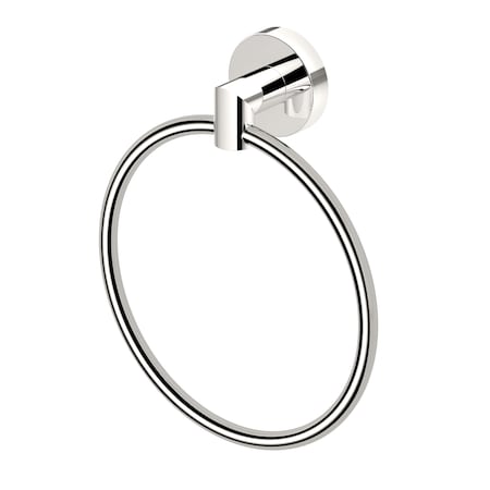 Gatco Glam Towel Ring, Polished Nickel 4312
