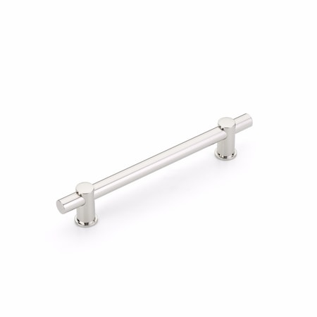 Schaub 6in Center to Center Fonce Bar Cabinet Pull Polished Nickel Finish 426-PN