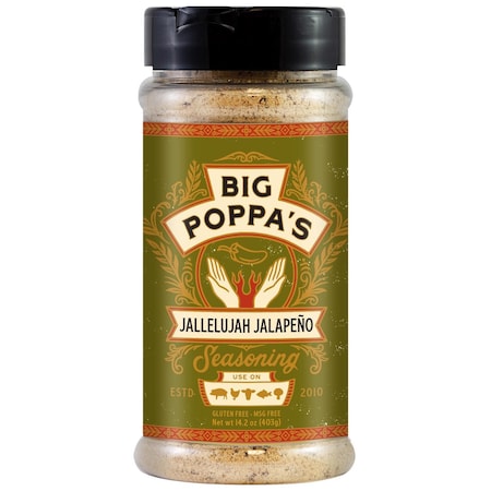 Big Poppas Jallelujah Jalapeno Bar-B-Q Rub/Seasoning 14.2 oz OW86155-C