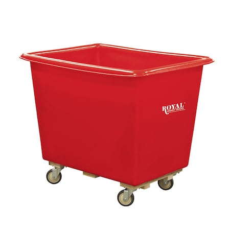 Royal Basket Trucks Cube Truck, Red, Polyurethane G12-RDX-PTC-4UNN