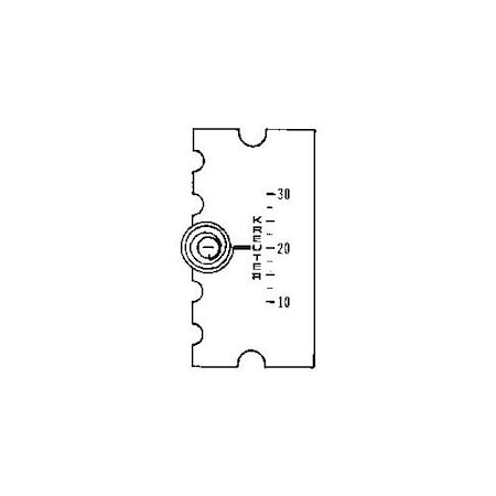 Kmc Controls Scaleplate; Vert. Deg. C; Ctc-1600 HPO-0050-11