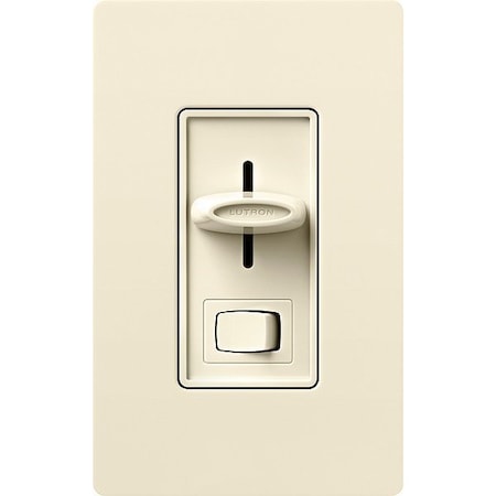Lutron Lighting Dimmer, Rocker/Slide, Almond SCL-153P-AL