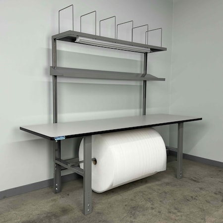 Stackbin Packing Work Bench, 96" W, 3500 lb. 4-8XPACK-6T-GY