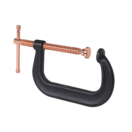 Williams 6 in Capacity Drop Forged C-Clamps, Copper Screw JHW21006C