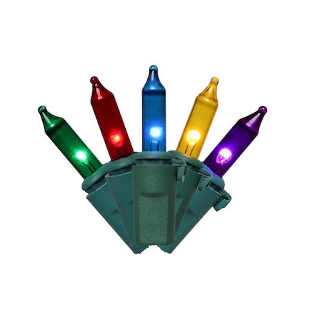 Celebrations Classic LED T5 Multicolored 100 ct String Christmas Lights 24.75 ft. RT5100MUA