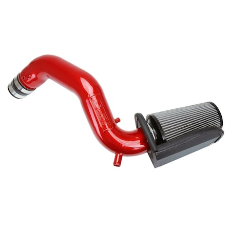 Hps Performance Air Intake Kit with Heat Shield, Red, 827-678R