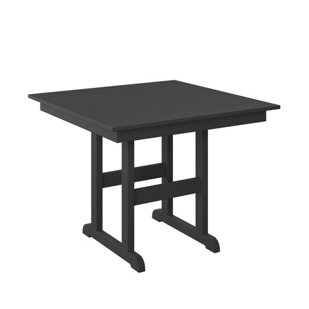 Polybird 38" SQUARE TABLE "COUNTER HEIGHT". BLACK POLYBIRD P16-C