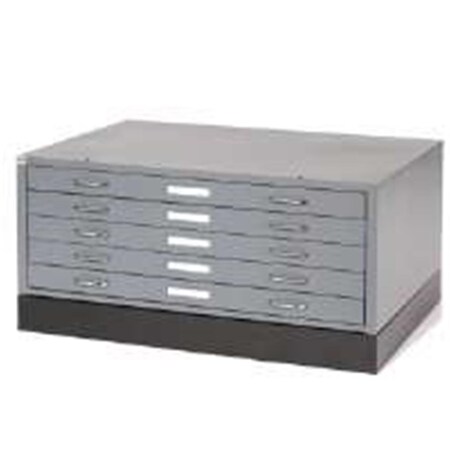 Famous Brand 506825GY Paramount 5 Drawer Deluxe Flat File Gray YYGB-506825GY