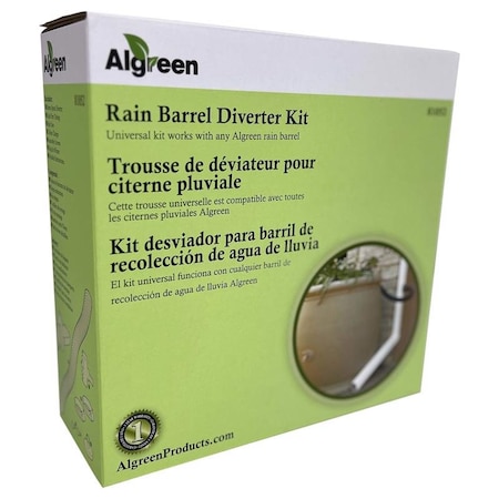 Algreen Rain Barrel Diverter Kit Plastic 81052