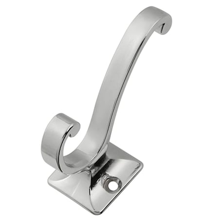 Wall-To-Wall Center to Center Double Hook, Chrome - 0.75 in. WA2100187