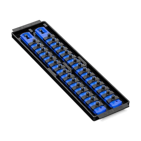 Ernst Manufacturing Socket Organizer, Blue, 3 5/8" D 8495