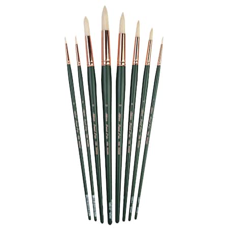 Silver Brush Grand Prix All Round Brushes, 8-Piece Set GP-1060