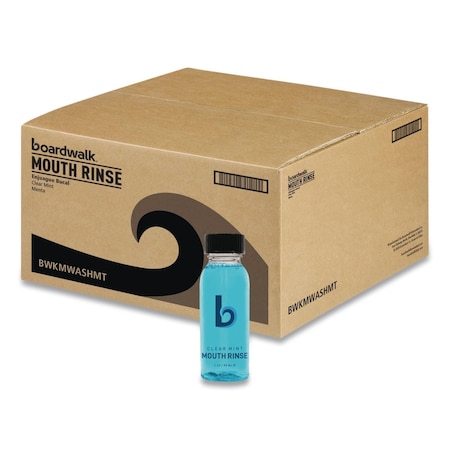 Boardwalk Mouth Rinse, Mint Flavor, 30 mL Bottle, 180PK MWASHMT