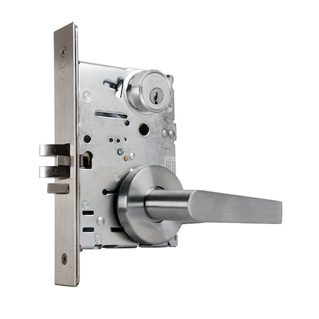 Falcon Grade 1 Classroom Security Mortise Lock, 5-Pin Conventional Cylinder, Dane Lever, Gala Rose, Satin MA441P DG 626