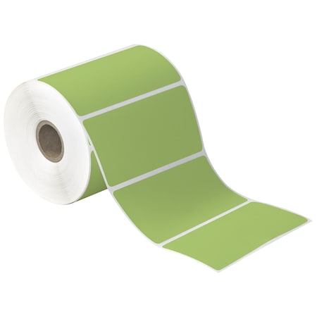 Tape Logic 4 x 2in Green Desktop Direct Thermal Label, 12PK THD364
