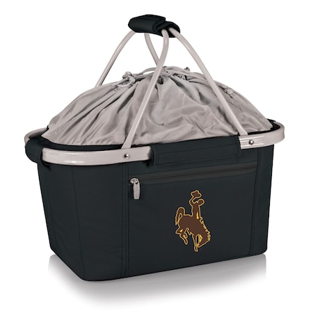 Picnic Time Family Of Brands NCAA Wyoming Cowboys Metro Shopping Basket - Insulated Picnic Basket 645-00-175-694-0