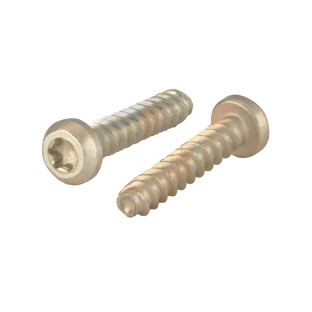 Newport Fasteners #4-20 x 5/8 in, Zinc Yellow Steel Pan Head Torx Drive, 2000 PK 187715-2000