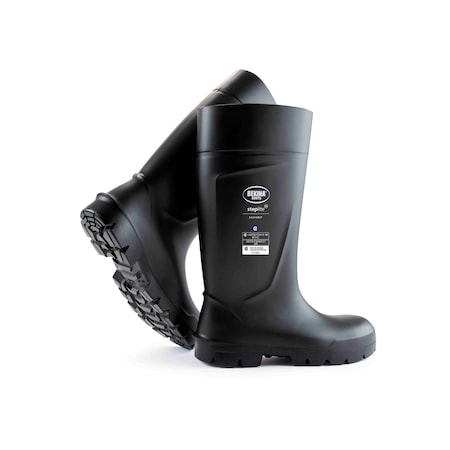 Bekina Unisex Steplite Easygrip Rubber Boots, Steel Toe, 15 in Height, Black, Men 10 / Women 12 PAN3P/8080AP531-10