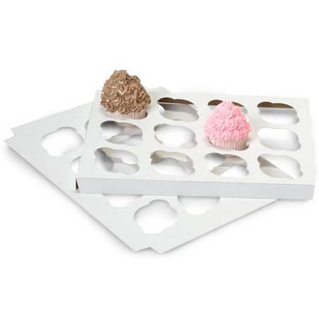 Nashville Wraps Cupcake Inserts, Holds 12 Cupcakes, 13-15/16x9-15/16x7/8, 100PK CCHR12