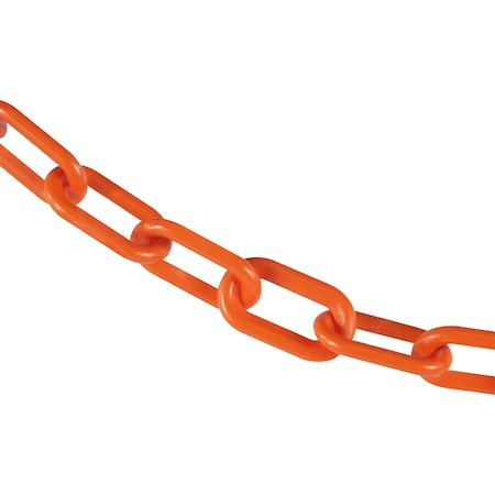 Mr. Chain 2" x 10' Safety Orange Plastic Safety Chain 50012-10