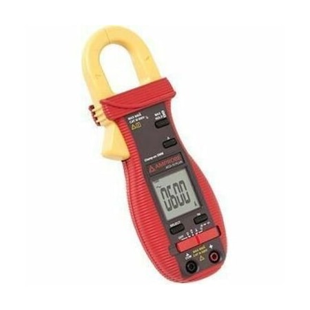 Amprobe Digital Clamp Meter, LCD, 600 A, 1.0 in (25 mm) Jaw Capacity, CAT III 600V Safety Rating ACD-10 PLUS