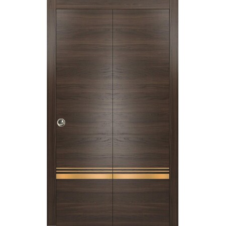 Sartodoors Sliding Closet Bi-fold Doors Planum 2010 Solid Core Modern Interior PLANUM2010BF-CA-84 x 84 (2* 42x84)
