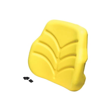 Uni Pro Backrest Cushion, Fits 117 Seat, Yellow Vinyl 8550
