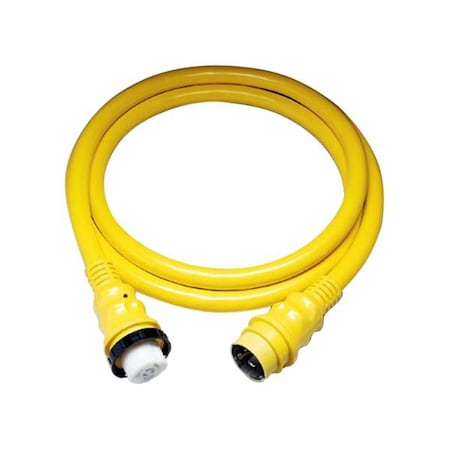 Dynamicfunction 50A 125V Shore Power Cable - 50 in. - Yellow DY2560454