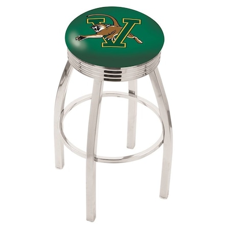 Holland Bar Stool Co 30" Chrome Vermont Swivel Bar Stool, Accent Ring L8C3C30Vermnt