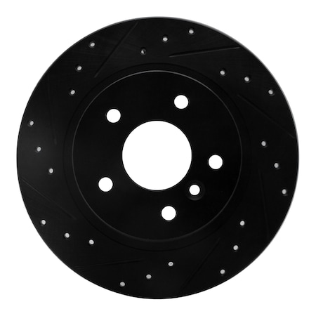 Dynamic Friction Co DFC Brake Rotor - Drilled and Slotted - Black 633-11004L