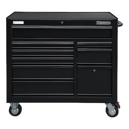 Westward Rolling Tool Cabinet, Black, Keyed Locking 2AE291